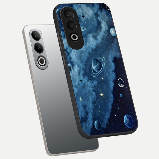  Galaxy Dream Space phone case For Oneplus Nord CE4 showing premium glass back cover with detailed artwork