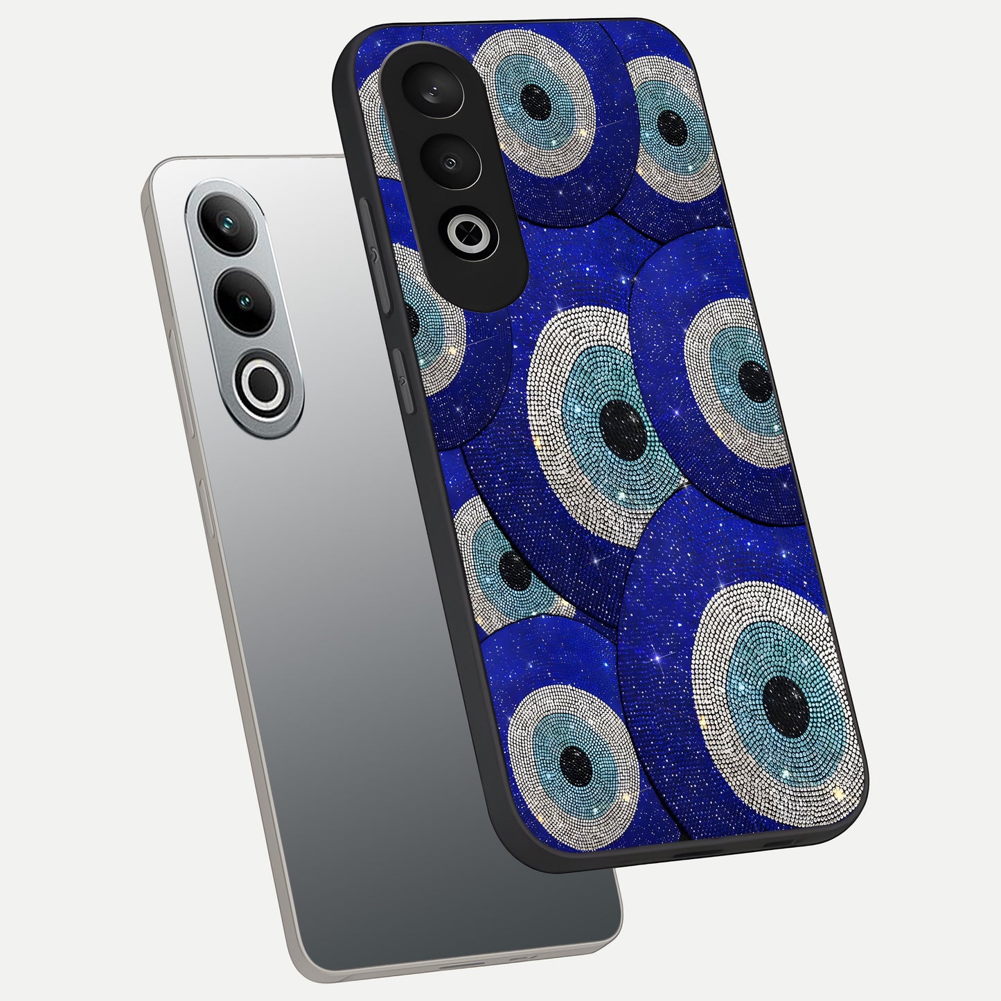  Galaxy Eye Flow phone case For Oneplus Nord CE4 showing premium glass back cover with detailed artwork