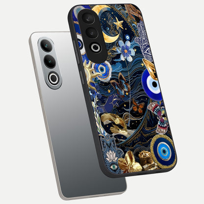 Golden Moon Magic phone case For Oneplus Nord CE4 showing premium glass back cover with detailed artwork
