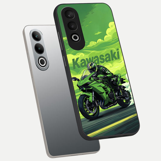  Greenery Sky phone case For Oneplus Nord CE4 showing premium glass back cover with detailed artwork