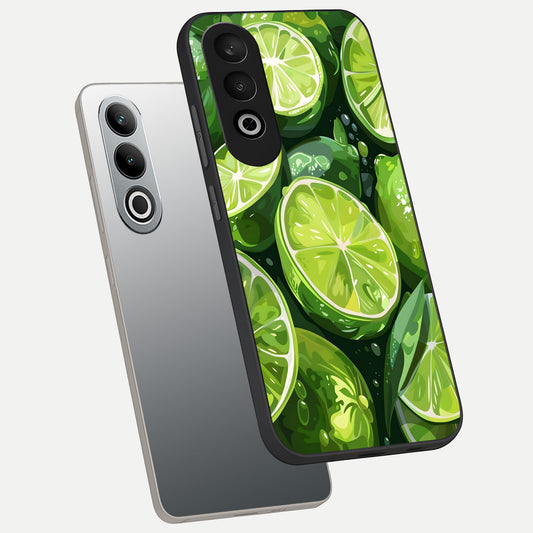  Green Kawasaki phone case For Oneplus Nord CE4 showing premium glass back cover with detailed artwork