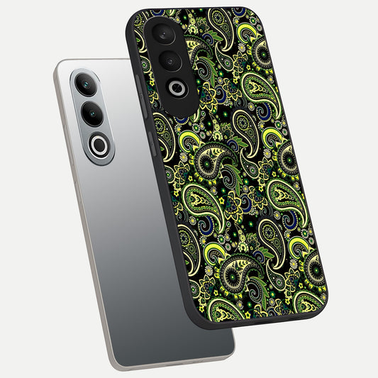  Green Lemon phone case For Oneplus Nord CE4 showing premium glass back cover with detailed artwork