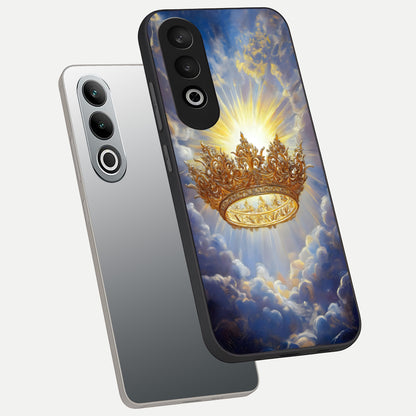  Heavenly Crown Light phone case For Oneplus Nord CE4 showing premium glass back cover with detailed artwork