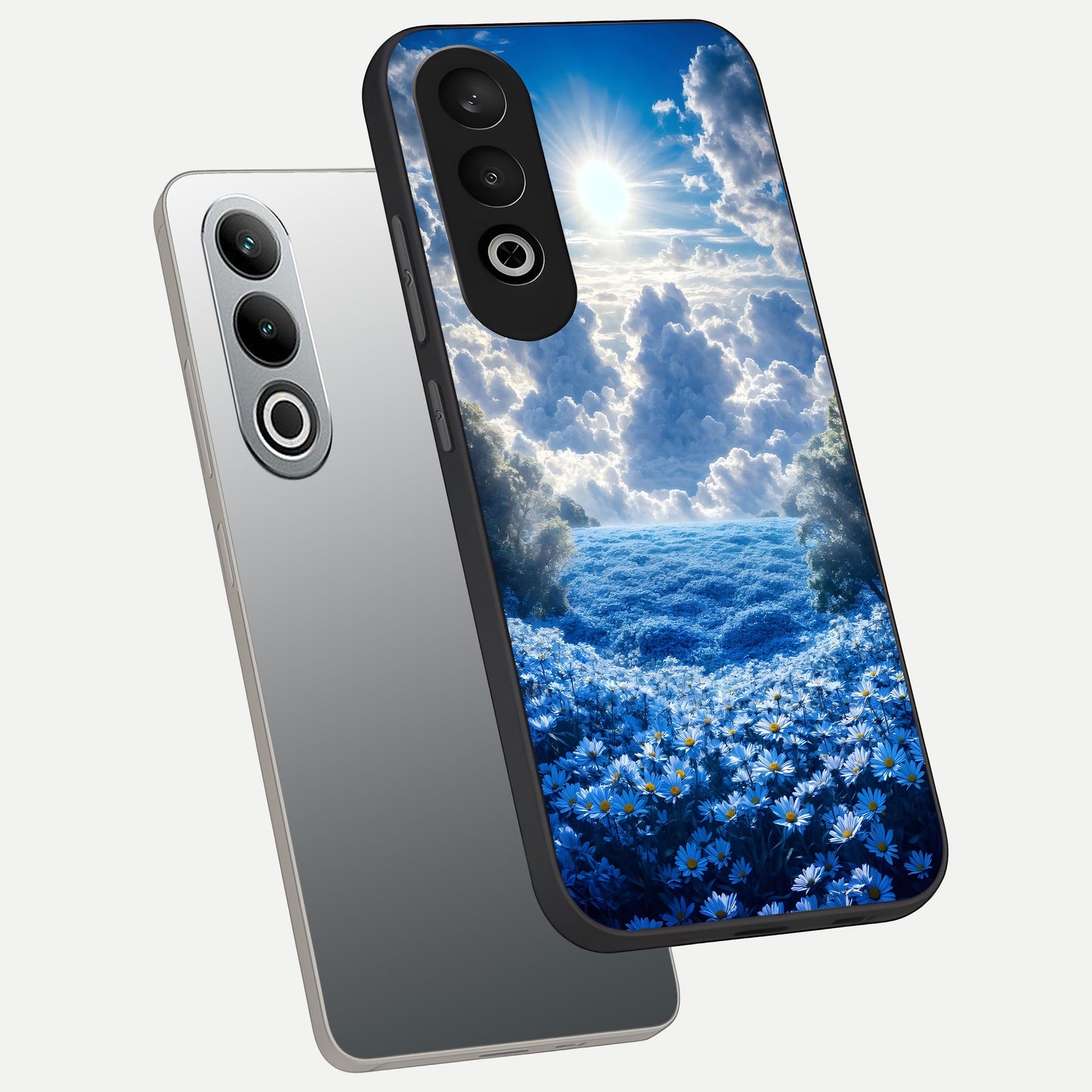  Heavenly Daisy Horizon phone case For Oneplus Nord CE4 showing premium glass back cover with detailed artwork