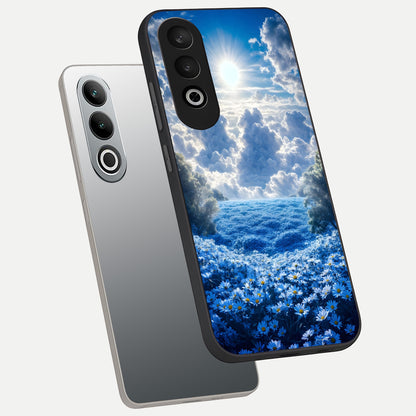  Heavenly Daisy Horizon phone case For Oneplus Nord CE4 showing premium glass back cover with detailed artwork