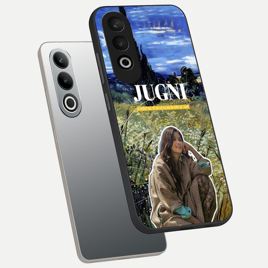  Jugni Soul Vibes phone case For Oneplus Nord CE4 showing premium glass back cover with detailed artwork