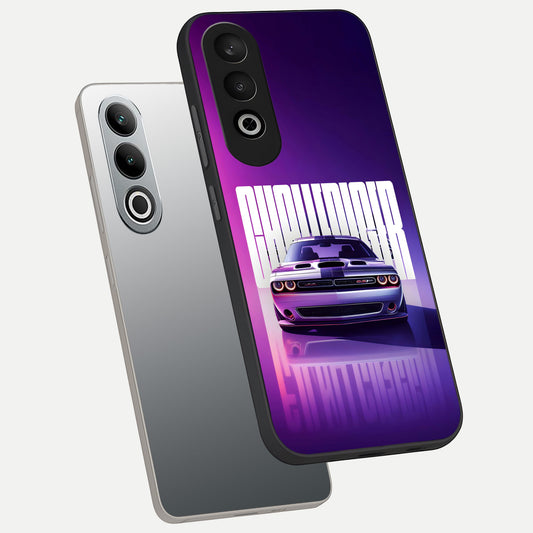  Midnight Muscle Ride phone case For Oneplus Nord CE4 showing premium glass back cover with detailed artwork