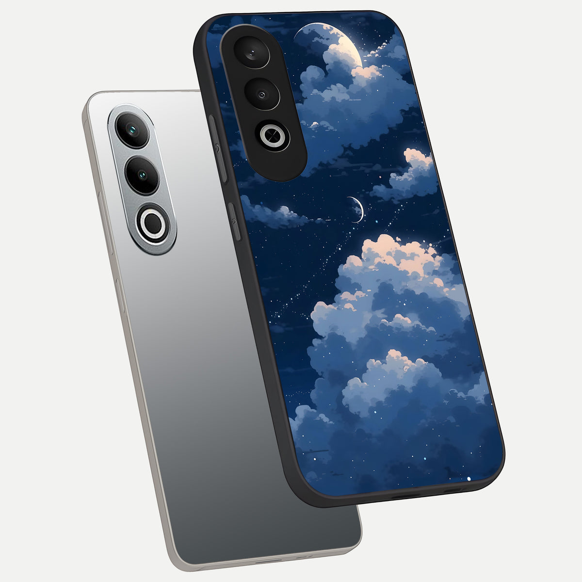  Moon Dream Haze phone case For Oneplus Nord CE4 showing premium glass back cover with detailed artwork
