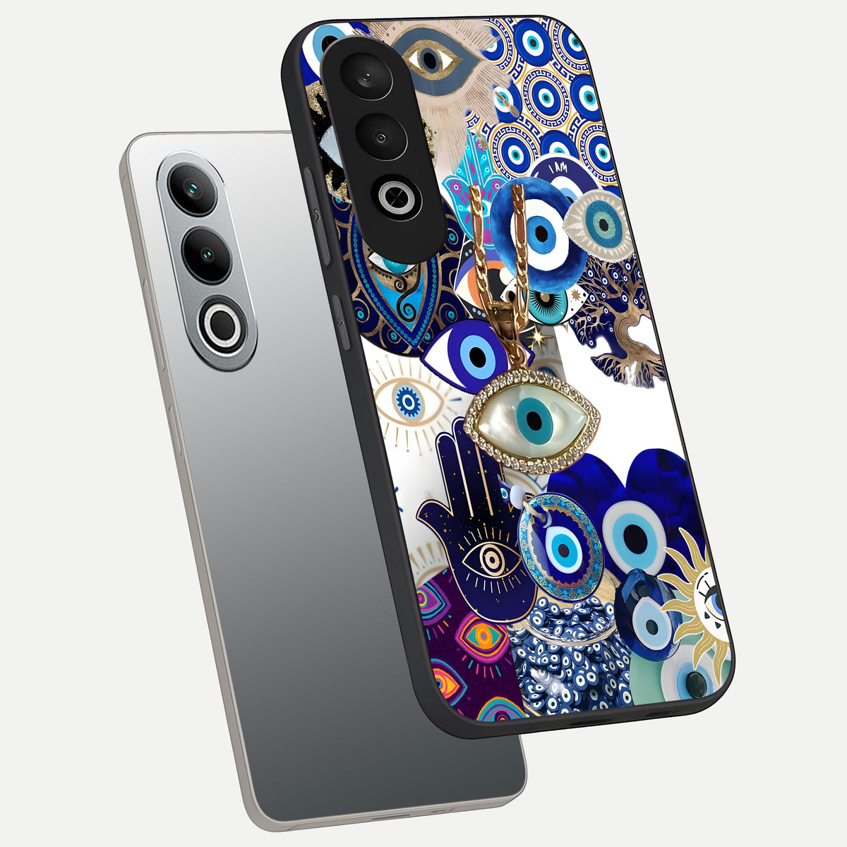  Mystic Charm Eye phone case For Oneplus Nord CE4 showing premium glass back cover with detailed artwork