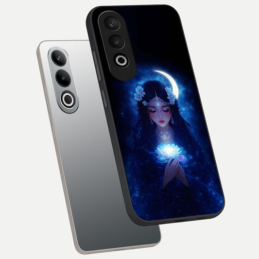  Mystic Moon Queen phone case For Oneplus Nord CE4 showing premium glass back cover with detailed artwork