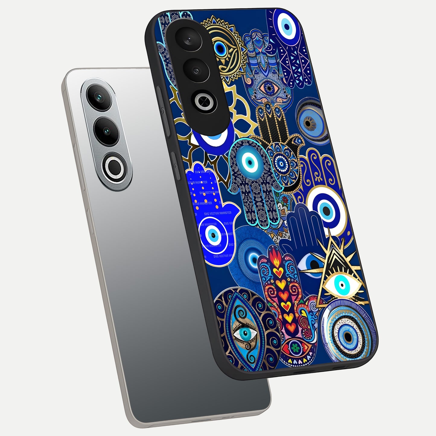  Mystic Palm Guard phone case For Oneplus Nord CE4 showing premium glass back cover with detailed artwork
