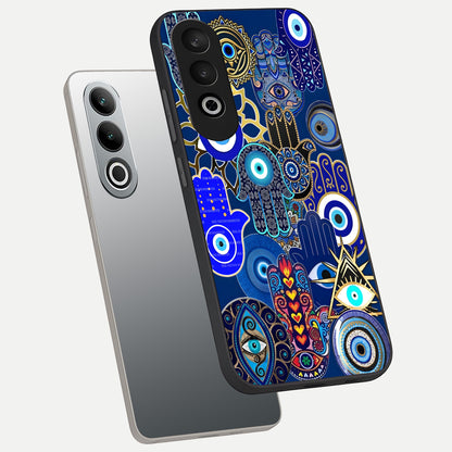  Mystic Palm Guard phone case For Oneplus Nord CE4 showing premium glass back cover with detailed artwork