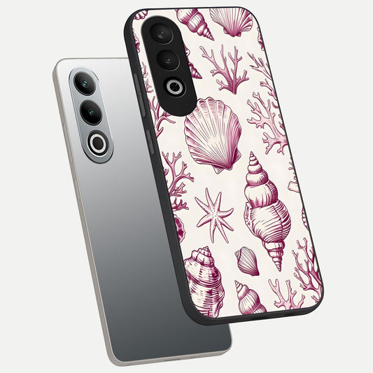  Pink Power Sparks phone case For Oneplus Nord CE4 showing premium glass back cover with detailed artwork