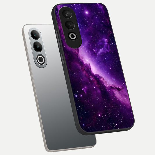  Purple Shade Sky phone case For Oneplus Nord CE4 showing premium glass back cover with detailed artwork