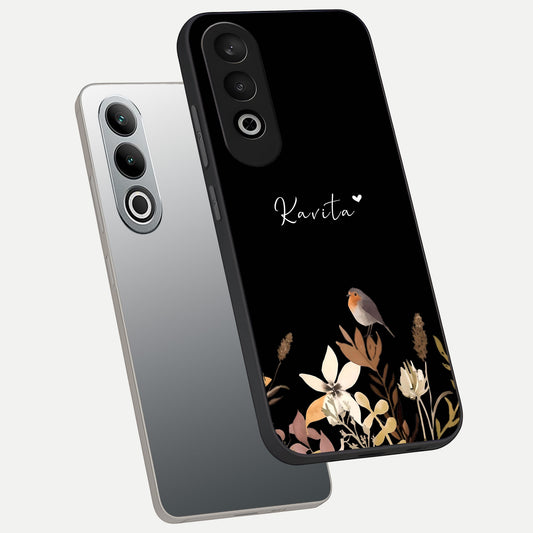  Quiet Garden Tune Custom Name phone case For Oneplus Nord CE4 showing premium glass back cover with detailed artwork