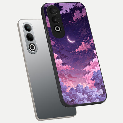  Sky Drift Clouds phone case For Oneplus Nord CE4 showing premium glass back cover with detailed artwork