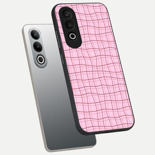  Soft Grid Bliss phone case For Oneplus Nord CE4 showing premium glass back cover with detailed artwork
