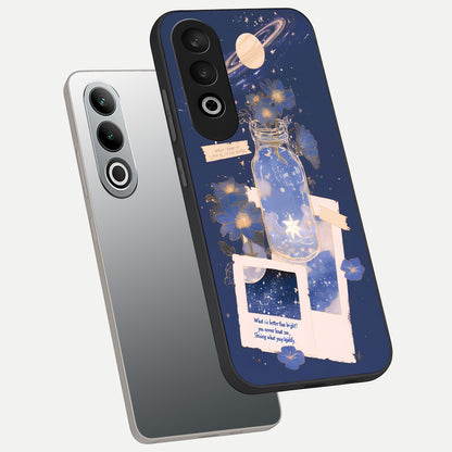  Starlit Cosmic Jar phone case For Oneplus Nord CE4 showing premium glass back cover with detailed artwork