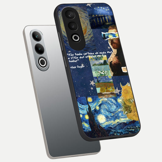  Starry Dream Vision phone case For Oneplus Nord CE4 showing premium glass back cover with detailed artwork