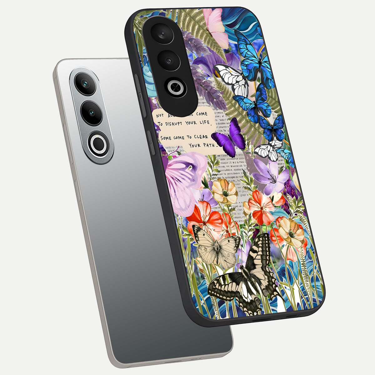  Storm Path Bloom phone case For Oneplus Nord CE4 showing premium glass back cover with detailed artwork