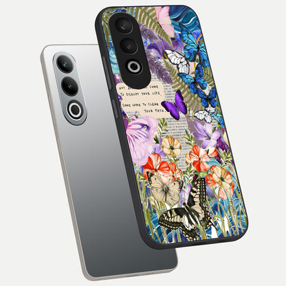  Storm Path Bloom phone case For Oneplus Nord CE4 showing premium glass back cover with detailed artwork