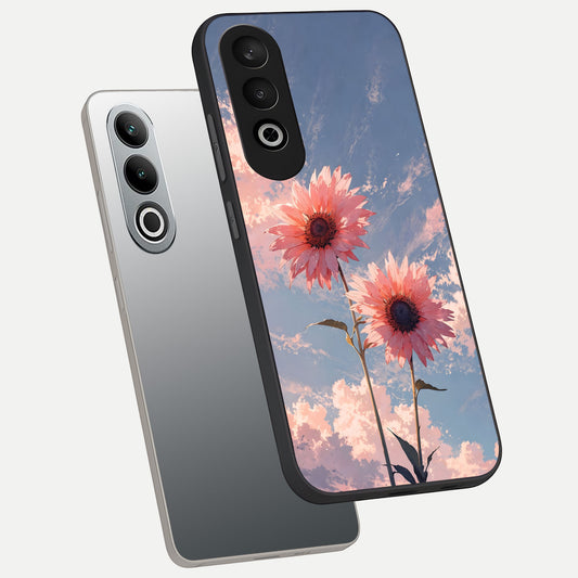  Sun Moon Balance phone case For Oneplus Nord CE4 showing premium glass back cover with detailed artwork
