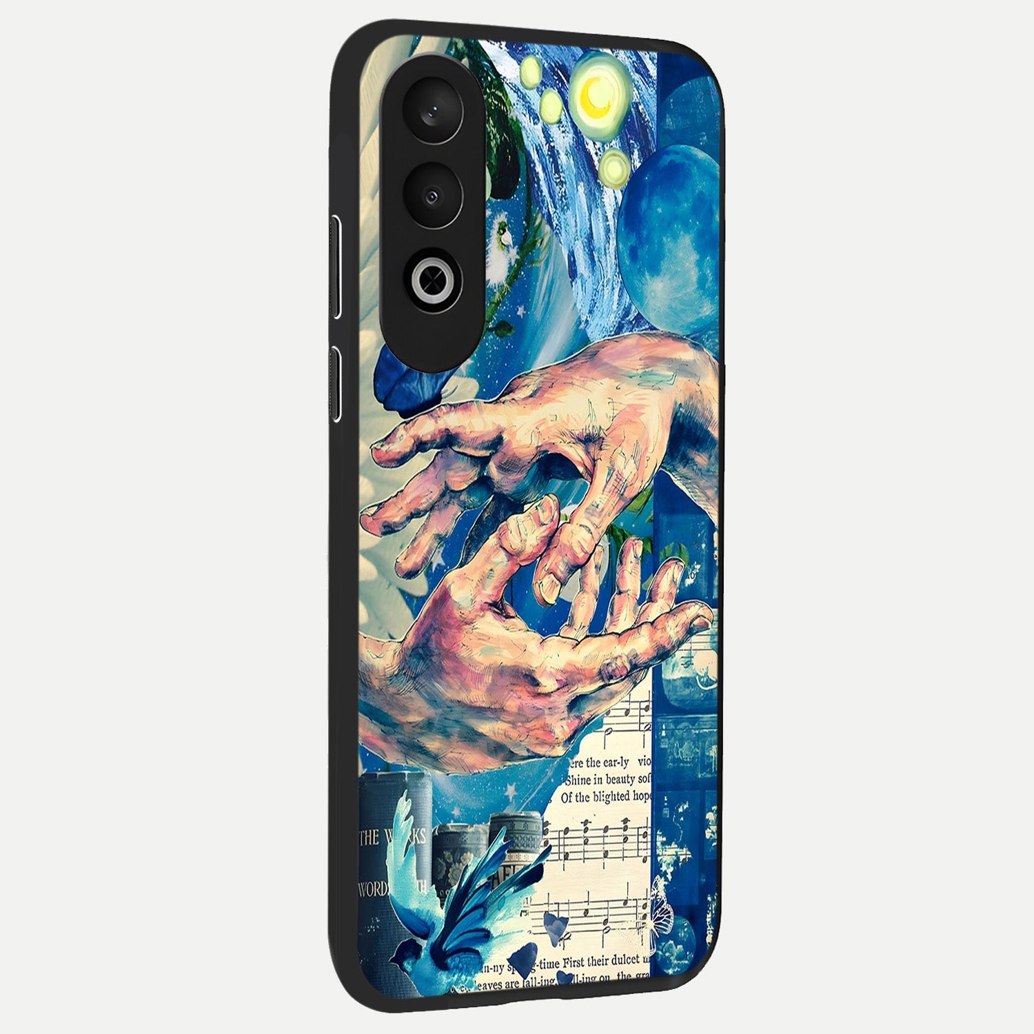  Aesthetic Divider back cover For Oneplus Nord CE4 slim fit glass case with vibrant aesthetic design