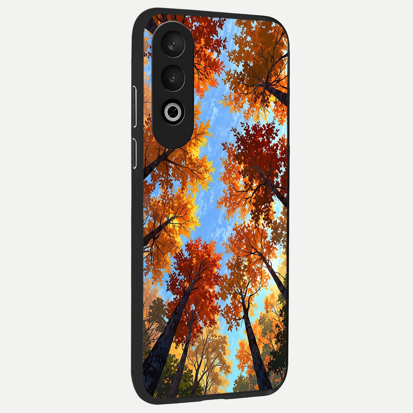  Autumn Sky Rise back cover For Oneplus Nord CE4 slim fit glass case with vibrant aesthetic design