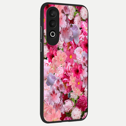  Bloom Crush Fantasy back cover For Oneplus Nord CE4 slim fit glass case with vibrant aesthetic design