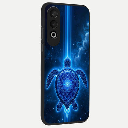  Blue Galaxy Turtle back cover For Oneplus Nord CE4 slim fit glass case with vibrant aesthetic design