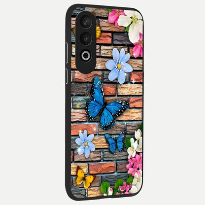  Brick Bloom Flight back cover For Oneplus Nord CE4 slim fit glass case with vibrant aesthetic design