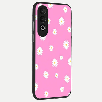  Bubblegum Daisy Pop back cover For Oneplus Nord CE4 slim fit glass case with vibrant aesthetic design