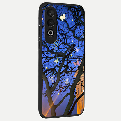  Butterfly Night Magic back cover For Oneplus Nord CE4 slim fit glass case with vibrant aesthetic design