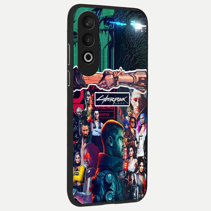  CYBERPUNK Legacy back cover For Oneplus Nord CE4 slim fit glass case with vibrant aesthetic design