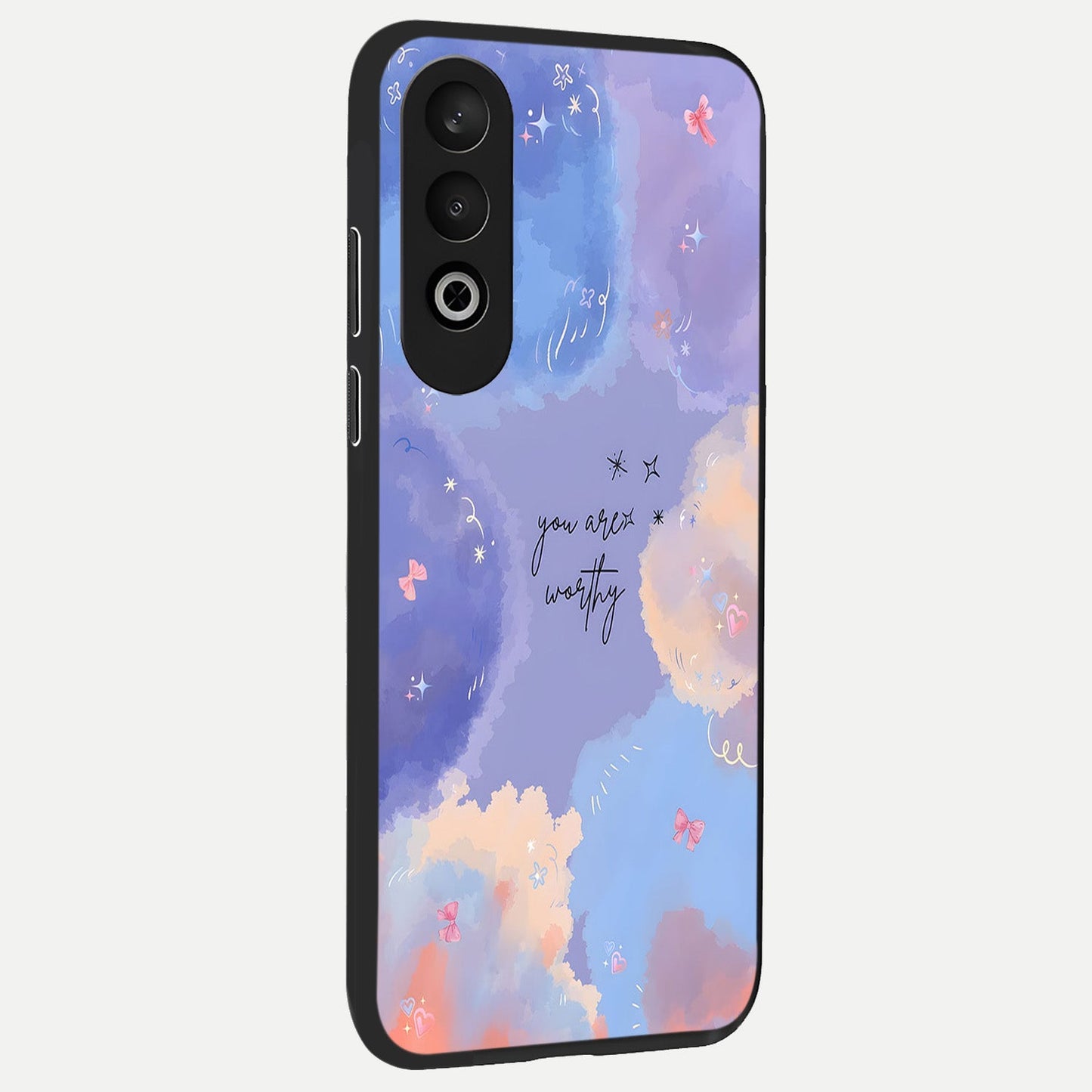  Celestial Cloud Magic back cover For Oneplus Nord CE4 slim fit glass case with vibrant aesthetic design