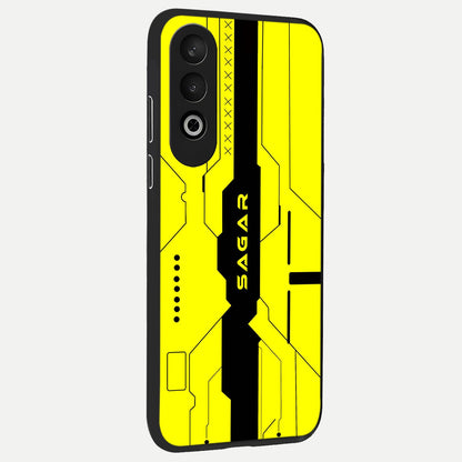  Circuit CYBERPUNK Custom Name back cover For Oneplus Nord CE4 slim fit glass case with vibrant aesthetic design