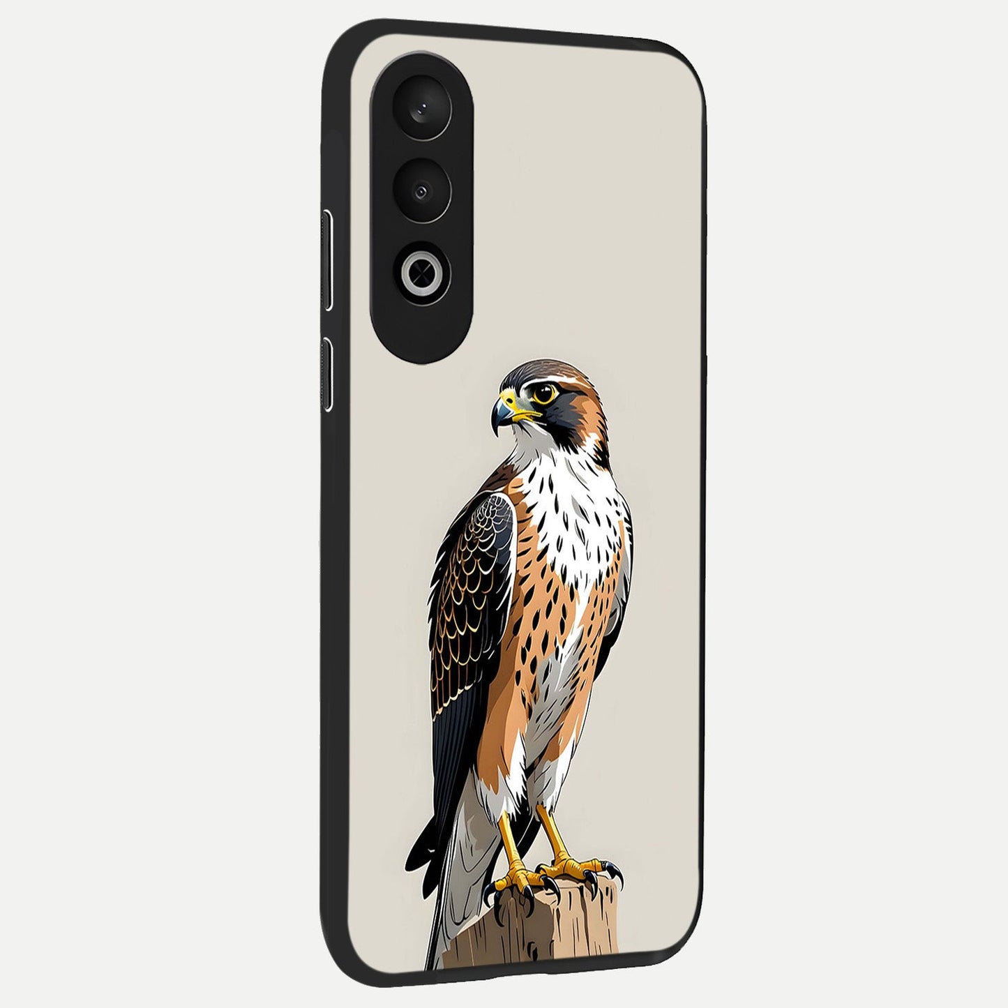  Clever Eagle back cover For Oneplus Nord CE4 slim fit glass case with vibrant aesthetic design