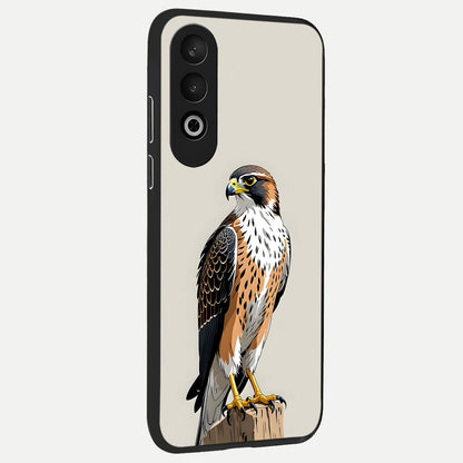  Clever Eagle back cover For Oneplus Nord CE4 slim fit glass case with vibrant aesthetic design