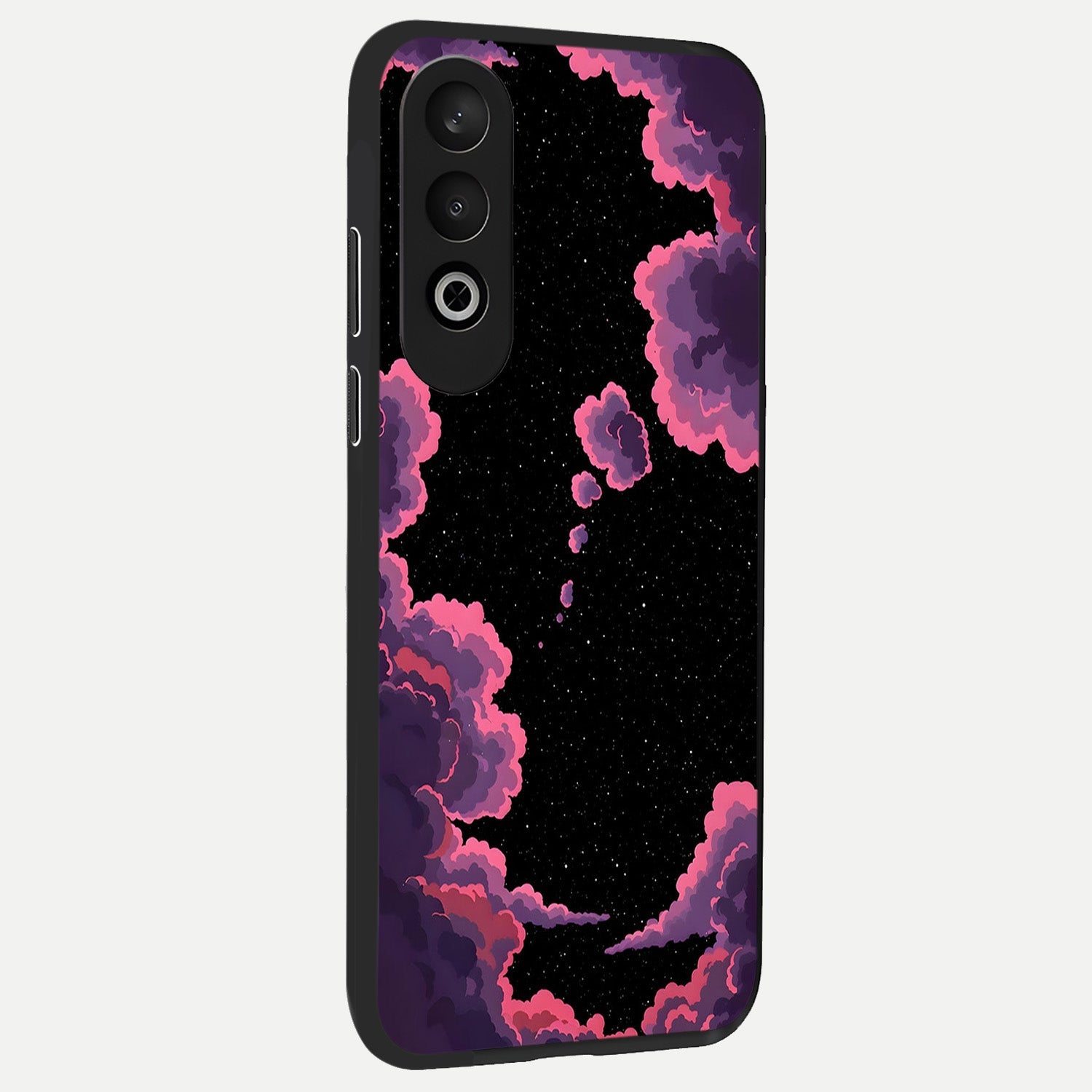  Cosmic Cloud Journey back cover For Oneplus Nord CE4 slim fit glass case with vibrant aesthetic design