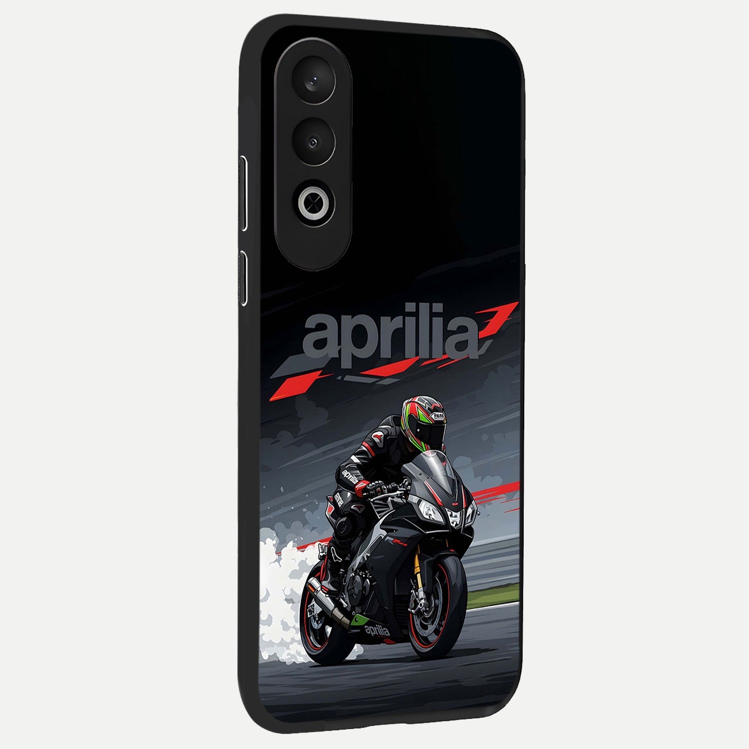  Dark Aprilla back cover For Oneplus Nord CE4 slim fit glass case with vibrant aesthetic design