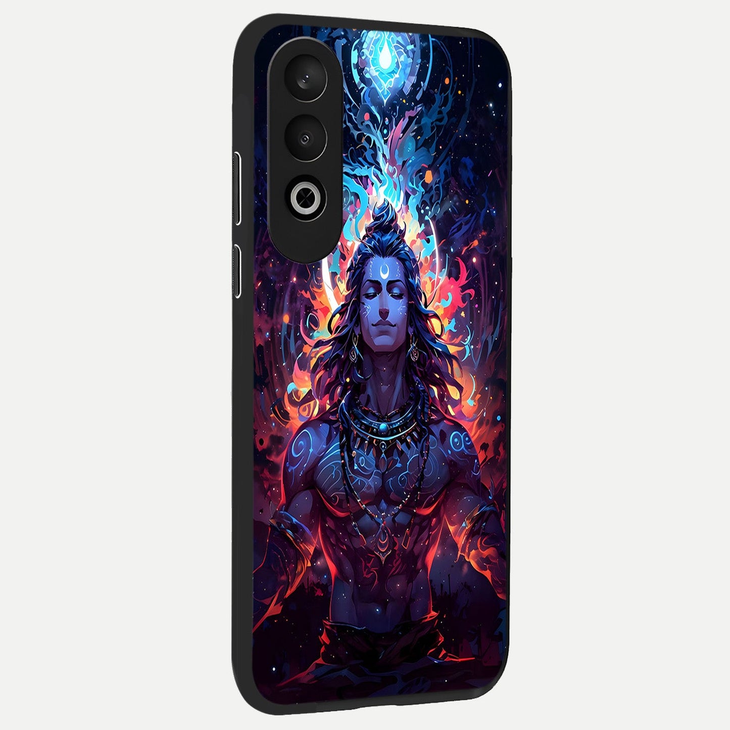  Divine Fire Shiv back cover For Oneplus Nord CE4 slim fit glass case with vibrant aesthetic design