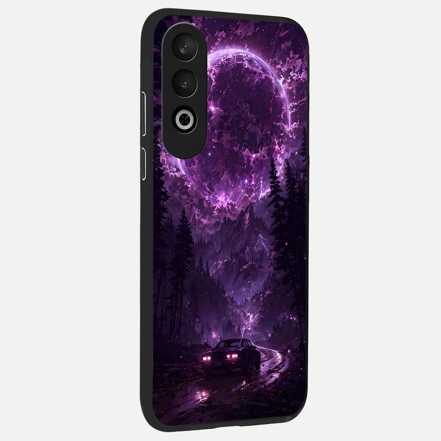  Eternal Cosmic Drive back cover For Oneplus Nord CE4 slim fit glass case with vibrant aesthetic design