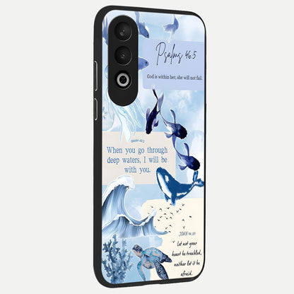  Faithful Ocean Promise back cover For Oneplus Nord CE4 slim fit glass case with vibrant aesthetic design