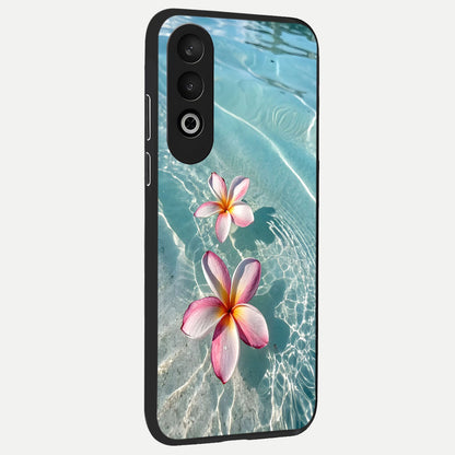  Floating Bloom Bliss back cover For Oneplus Nord CE4 slim fit glass case with vibrant aesthetic design