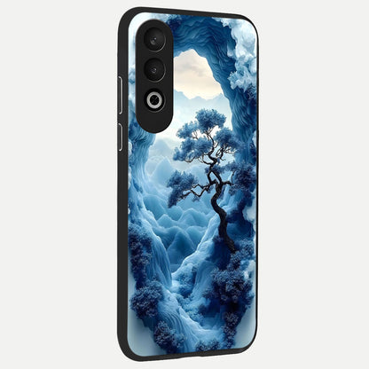  Frozen Serenity Gate back cover For Oneplus Nord CE4 slim fit glass case with vibrant aesthetic design