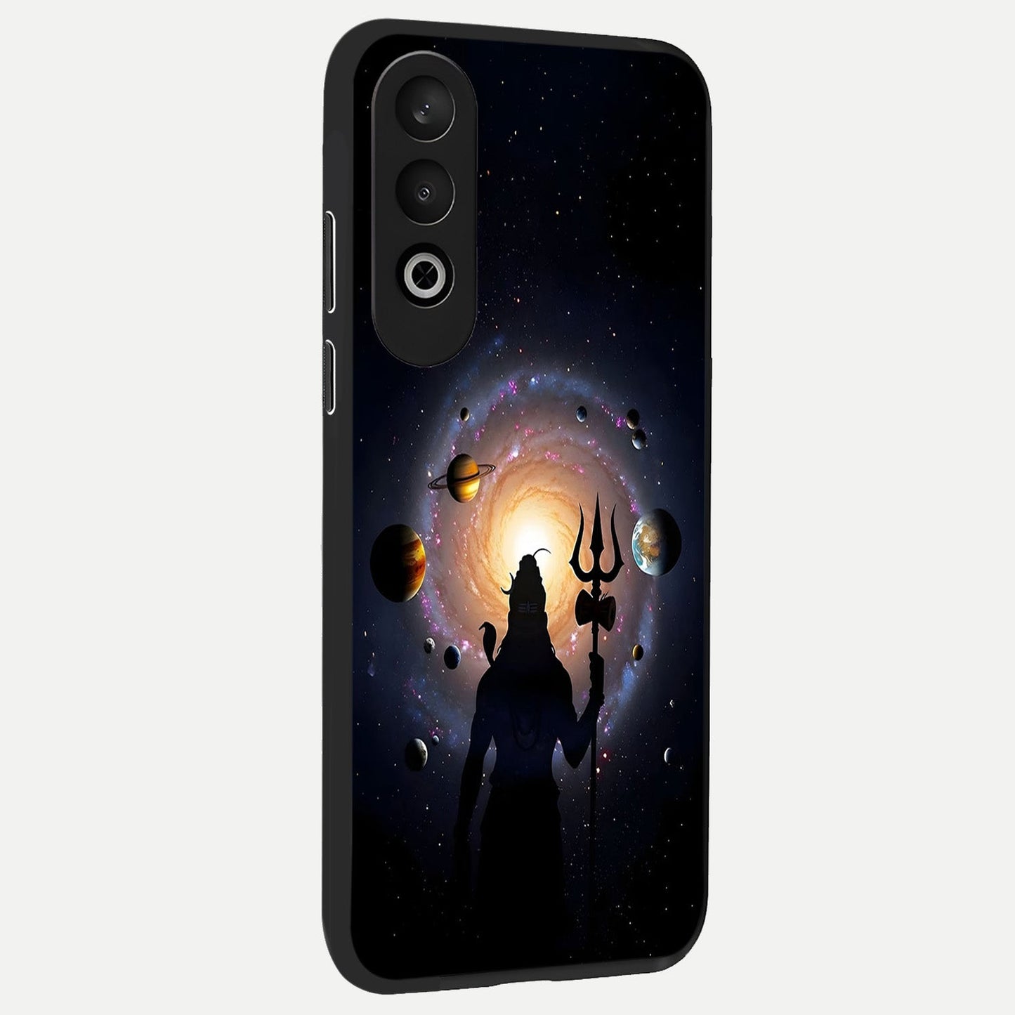  Galactic Shiva Vision back cover For Oneplus Nord CE4 slim fit glass case with vibrant aesthetic design