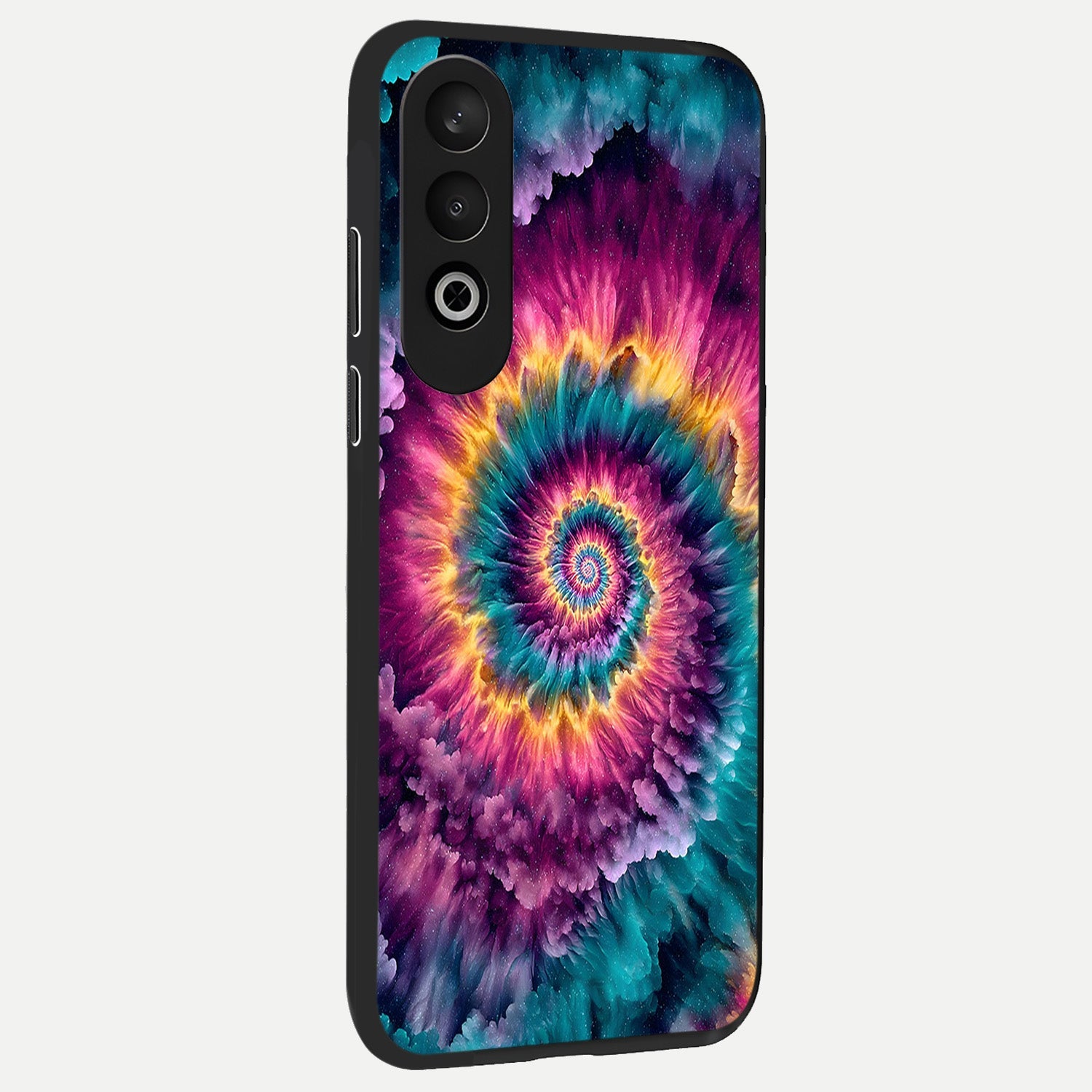  Galactic Spiral Burst back cover For Oneplus Nord CE4 slim fit glass case with vibrant aesthetic design