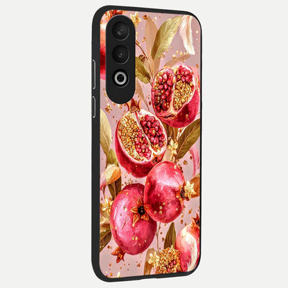  Golden Bloom Glow back cover For Oneplus Nord CE4 slim fit glass case with vibrant aesthetic design
