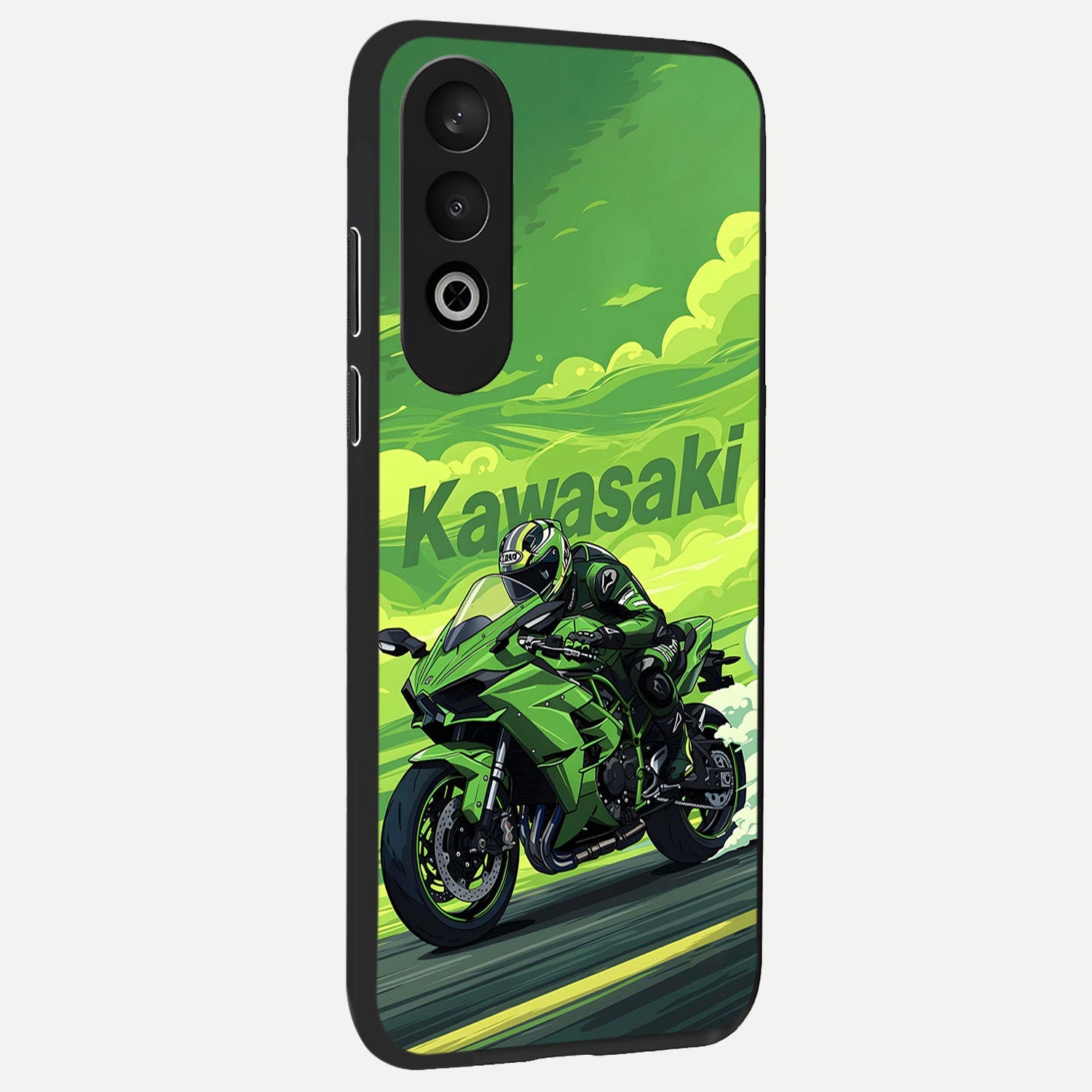  Greenery Sky back cover For Oneplus Nord CE4 slim fit glass case with vibrant aesthetic design