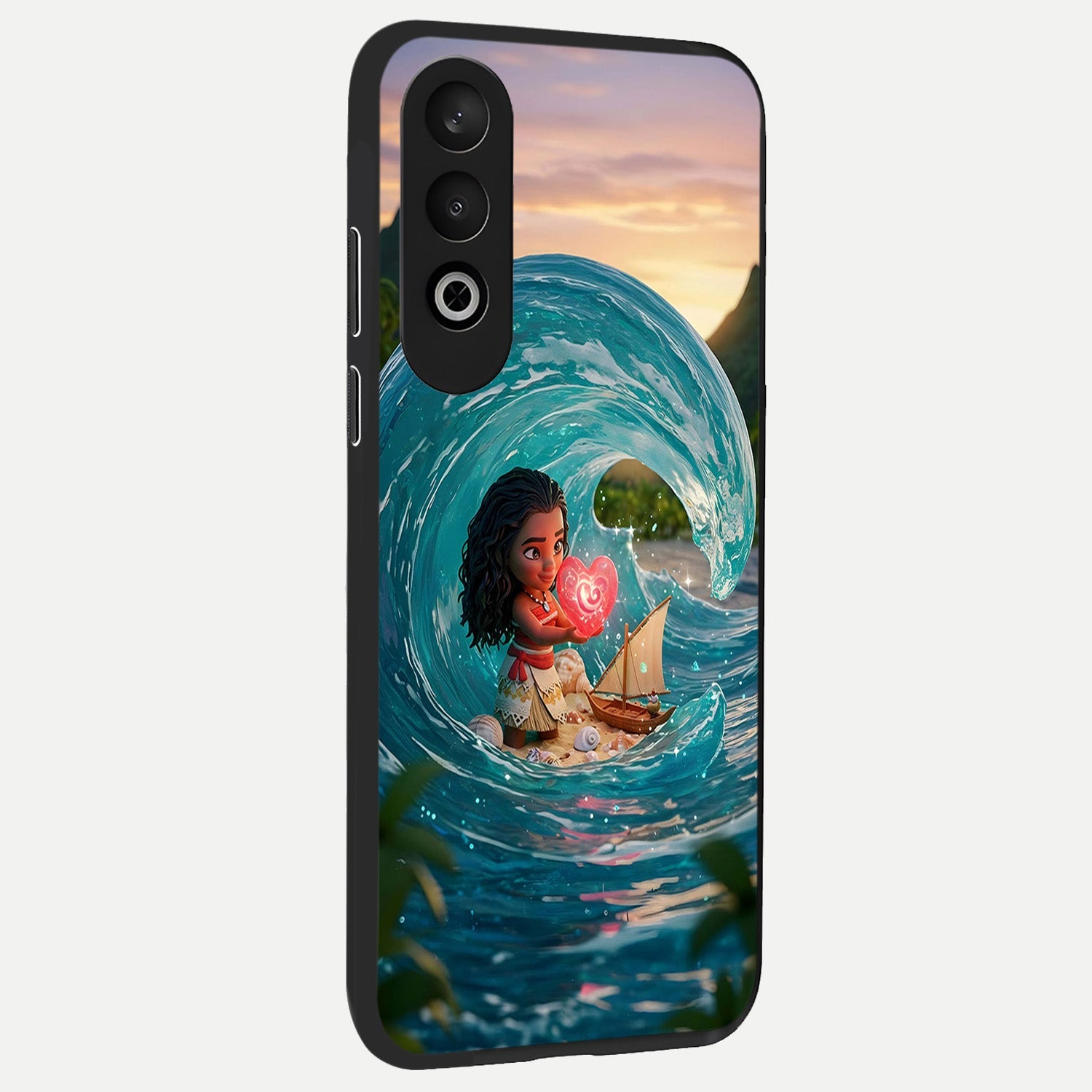 Heart of Ocean back cover For Oneplus Nord CE4 slim fit glass case with vibrant aesthetic design